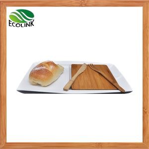 Bílé keramické bambusové servírovací misky / bambusové servírovací misky