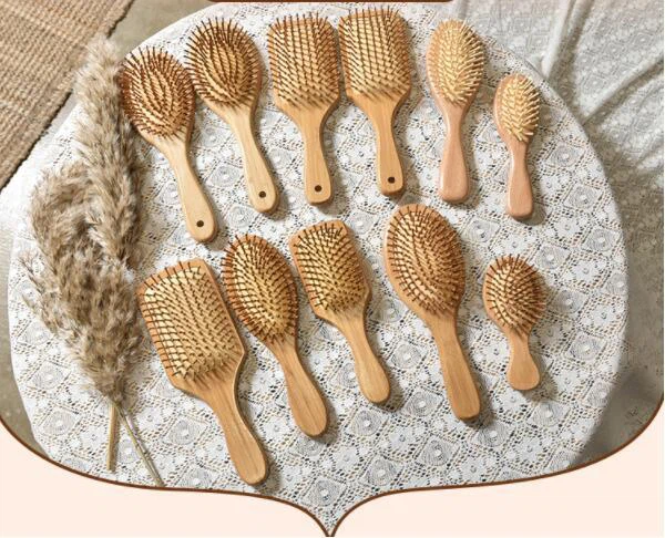 Premium Wooden Bamboo Hair Brush